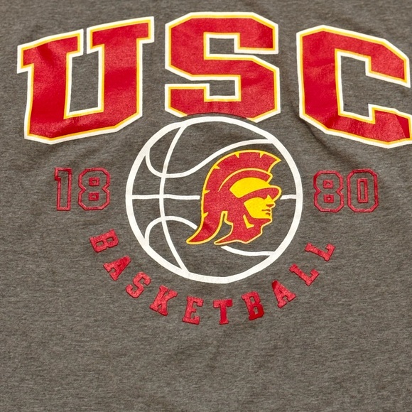 Men’s Champion USC Basketball Gray T-Shirt - Picture 2 of 4